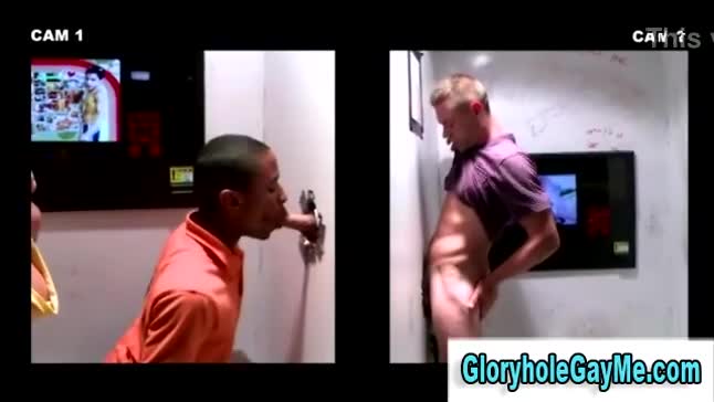 Straight dude tricked into gay fallatio in bathroom