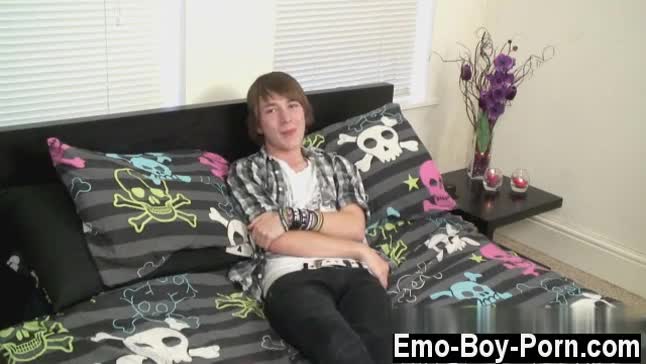 Amazing gay scene cute new emo stud devon starts his video by telling